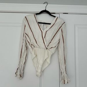 BNWT Wide Sleeve Stripe Bodysuit